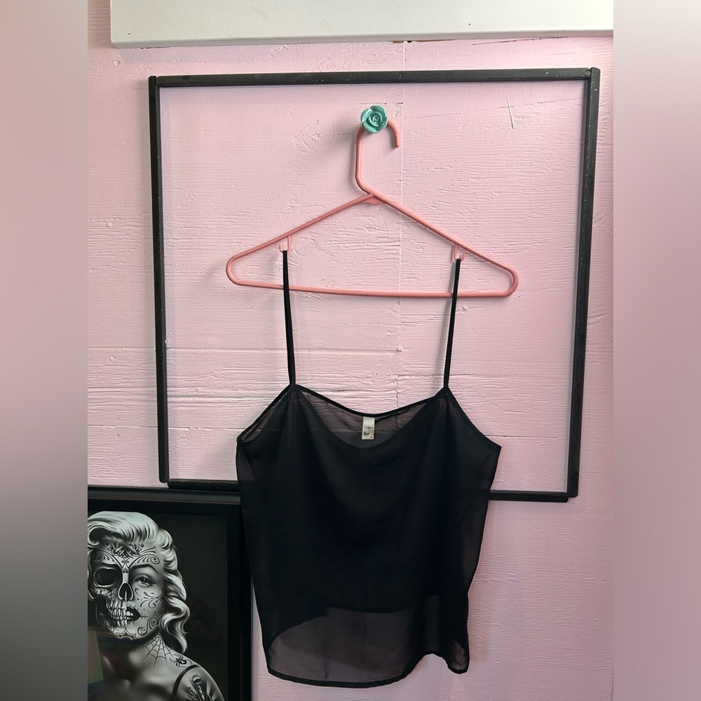 💜 00s | American Apparel | Sheer Chiffon Tank Top